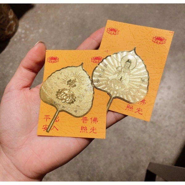 Lá Bồ Đề kim vàng may mắn (Hàng cao cấp Đài Loan)